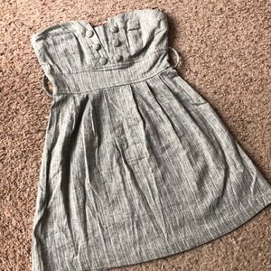 Forever 21 gray strapless dress, medium